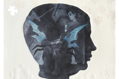 Alean-Force-I,Etching-on-dies-cut-paper,22''x30'',2012