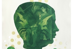 Alean-Force-II,Etching-on-dies-cut-paper,22''X30'',2012